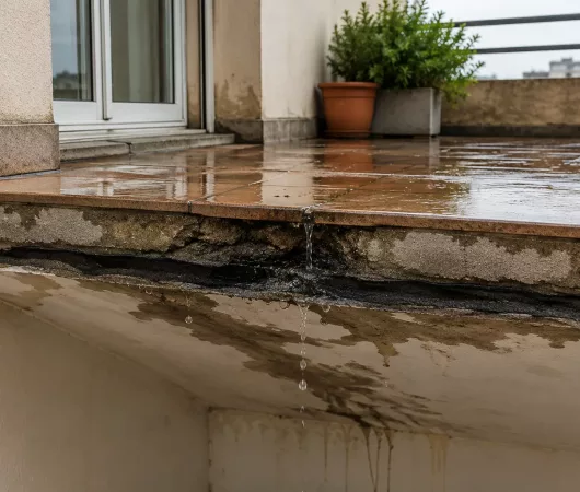 Infiltration terrasse